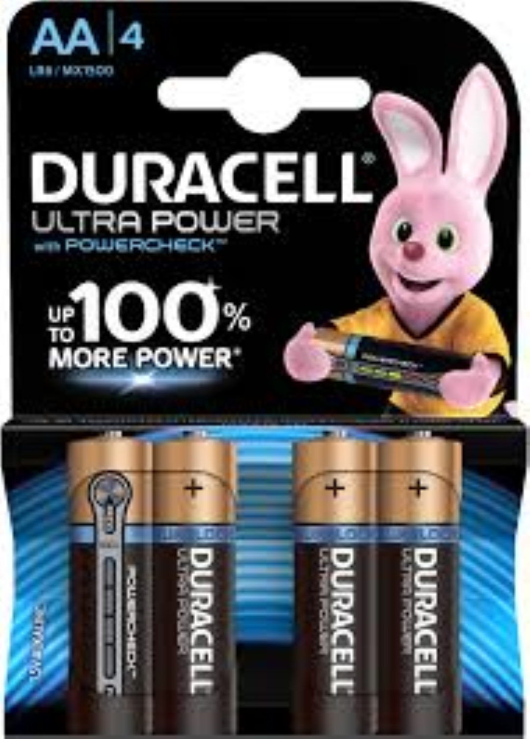DURACELL ULTRA POWER AA 4's